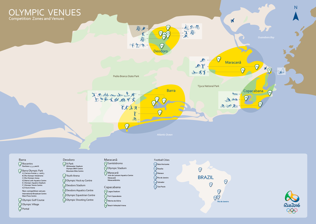 Map of Deodoro Olympic Park