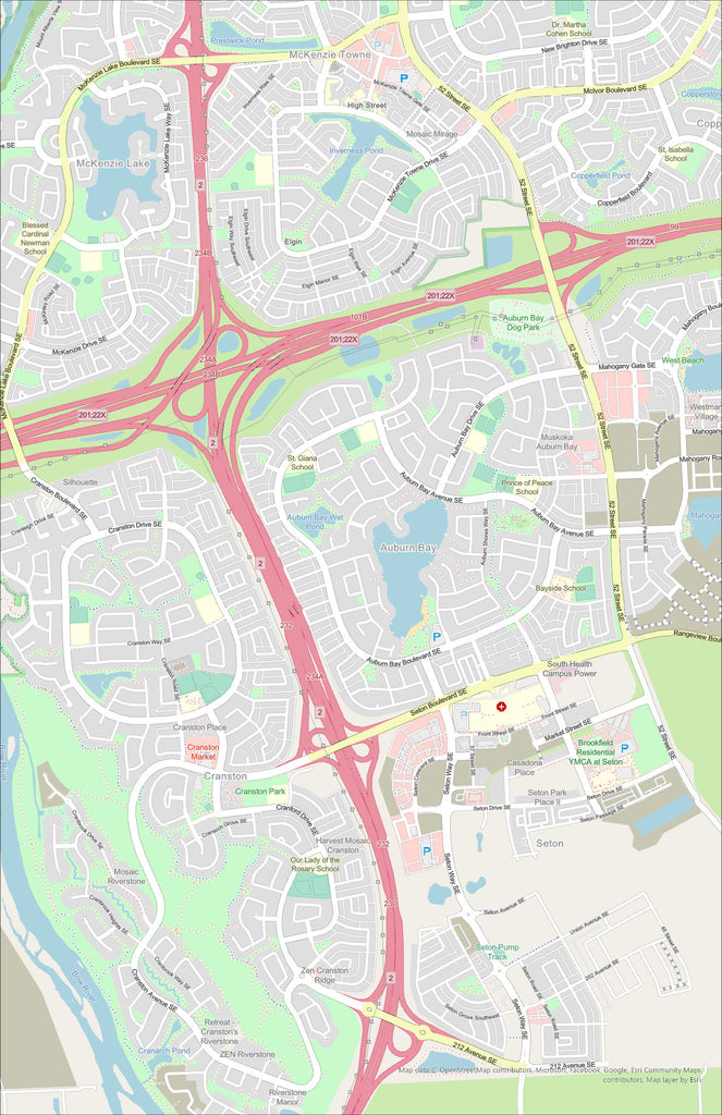 Customized Map of Cedarglen Living - Galgary