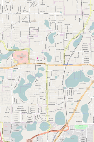Detailed Editable Vector Map of  Altamonte Springs