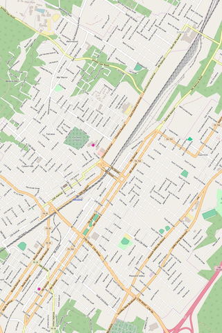 Detailed Editable Vector Map of  Altoona