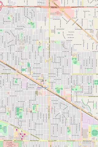 Detailed Editable Vector Map of  Arlington Heights