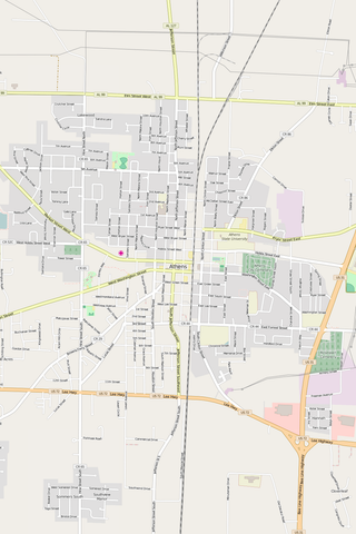 Detailed Editable Vector Map of  Athens