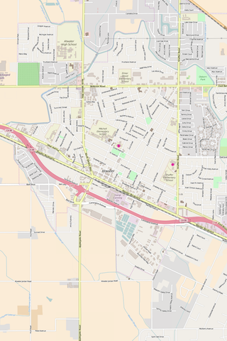 Detailed Editable Vector Map of  Atwater