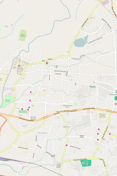 Editable Vector City Map Illustrator