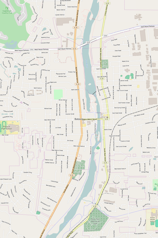 Detailed Editable Vector Map of  Batavia