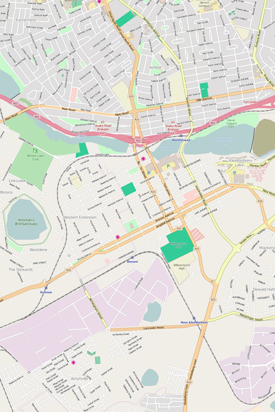 Editable City Map of Benoni – Map Illustrators