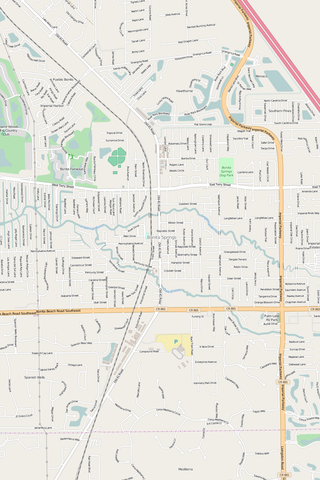 Detailed Editable Vector Map of  Bonita Springs