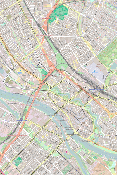 Editable Vector City Map Illustrator