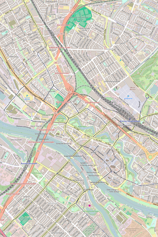 Editable Vector City Map Illustrator