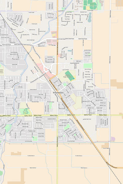 Detailed Editable Vector Map of  Brentwood