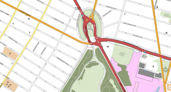 Detailed Vector Map of Brooklyn New York City