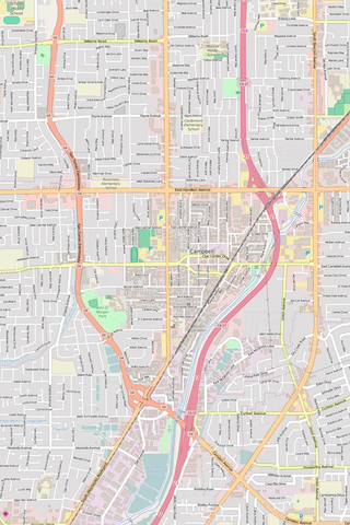 Detailed Editable Vector Map of  Campbell