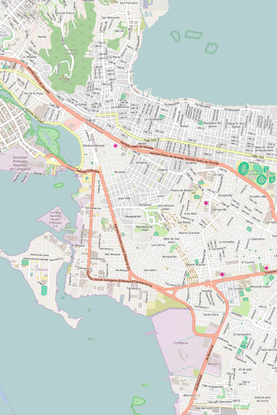 Editable Vector City Map Illustrator