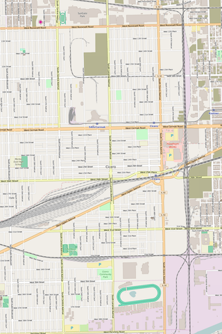 Detailed Editable Vector Map of  Cicero
