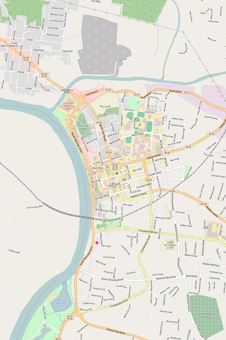 Detailed Editable Vector Map of  Clarksville