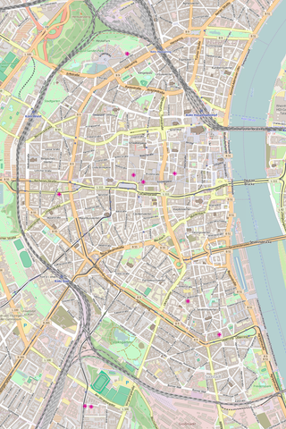 Editable Vector City Map Illustrator