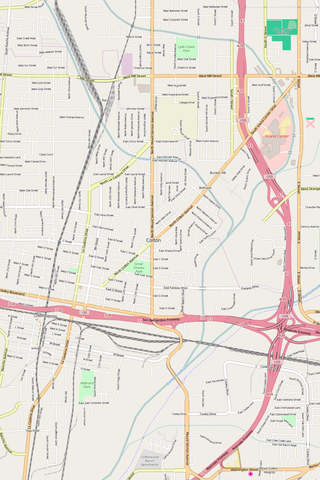 Detailed Editable Vector Map of  Colton