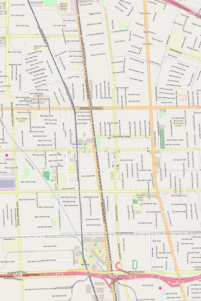 Detailed Editable Vector Map of  Compton