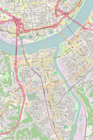 Detailed Editable Vector Map of  Covington