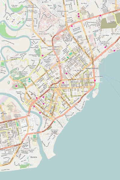 Editable Vector City Map Illustrator