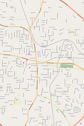 Detailed Editable Vector Map of  Dothan