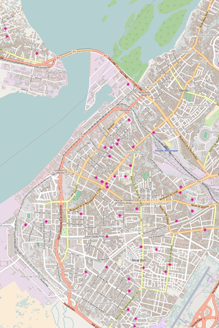 Editable Vector City Map Illustrator