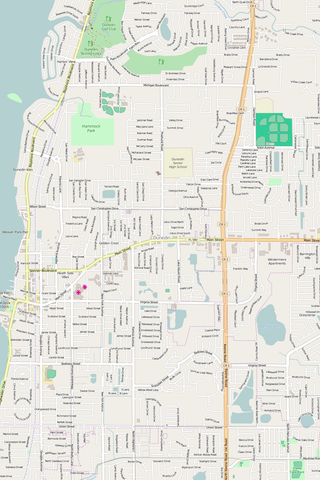 Detailed Editable Vector Map of  Dunedin