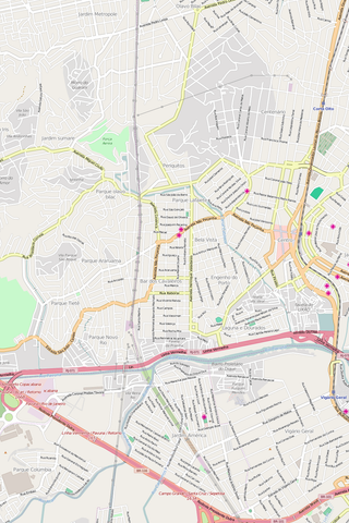 Editable Vector City Map Illustrator