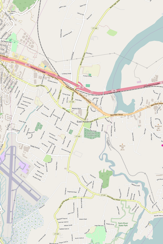 Detailed Editable Vector Map of  East Haven
