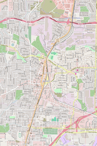 Detailed Editable Vector Map of  East Point