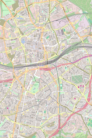 Editable Vector City Map Illustrator