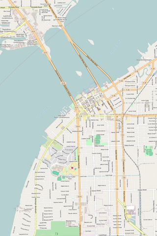Detailed Editable Vector Map of  Fort Myers