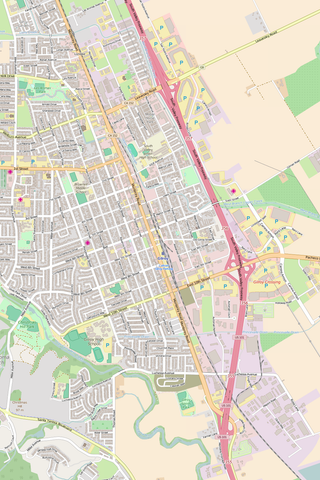 Detailed Editable Vector Map of  Gilroy