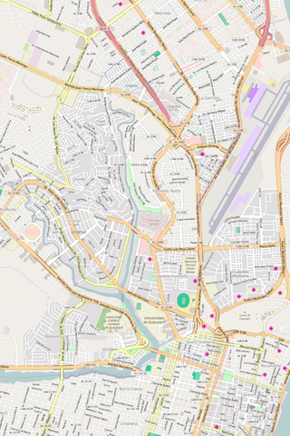 Editable Vector City Map Illustrator