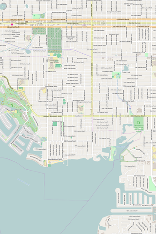 Detailed Editable Vector Map of  Gulfport