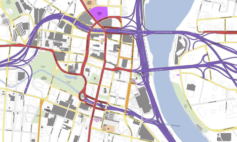 Editable City Map of Hartford, CT