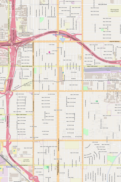 Detailed Editable Vector Map of  Hawthorne