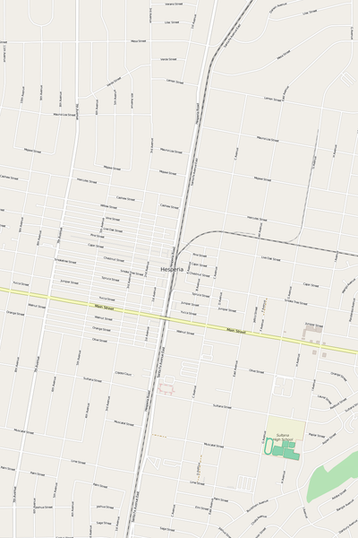 Detailed Editable Vector Map of  Hesperia