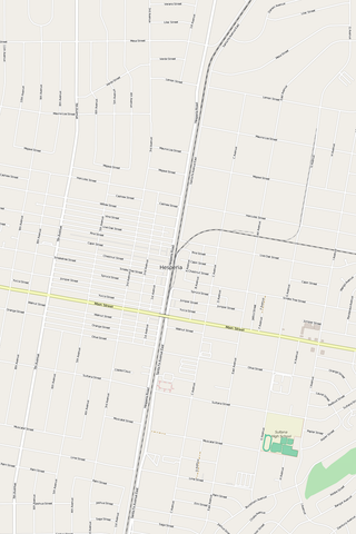 Detailed Editable Vector Map of  Hesperia