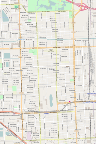 Detailed Editable Vector Map of  Hialeah