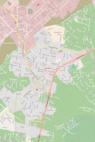 Detailed Editable Vector Map of  Hinesville