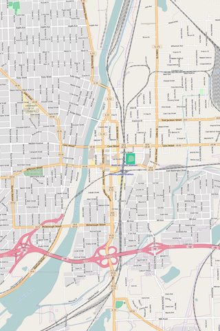 Detailed Editable Vector Map of  Joliet