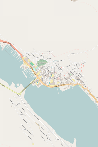 Detailed Editable Vector Map of  Juneau