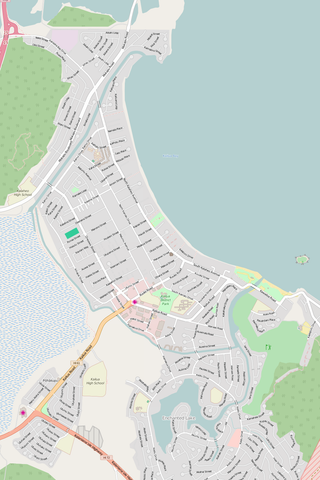 Detailed Editable Vector Map of  Kailua
