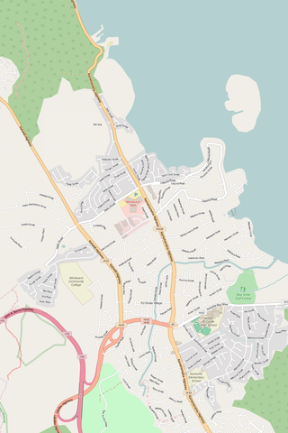 Detailed Editable Vector Map of  Kaneohe
