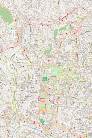 Editable Vector City Map Illustrator