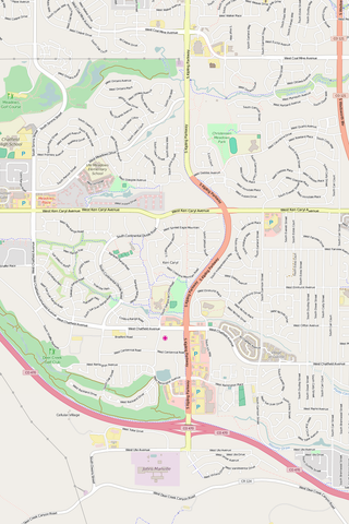 Detailed Editable Vector Map of  Ken Caryl