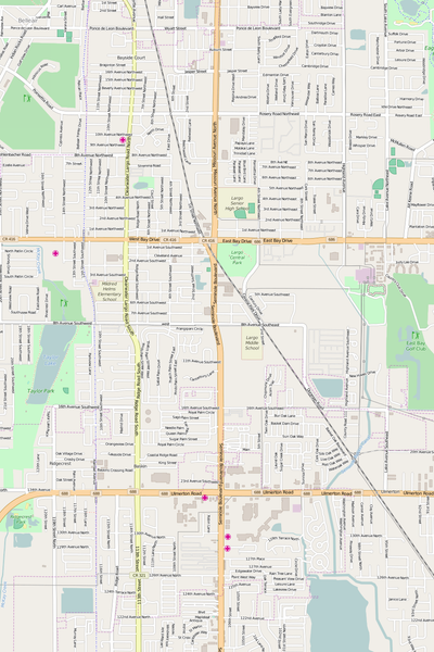 Detailed Editable Vector Map of  Largo