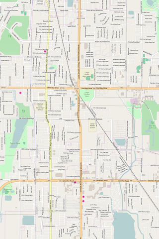 Detailed Editable Vector Map of  Largo