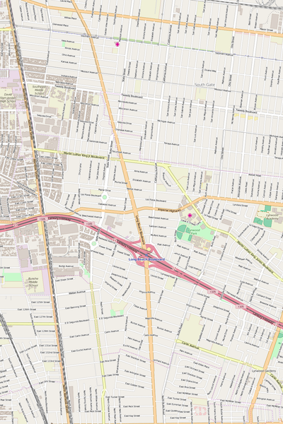 Detailed Editable Vector Map of  Lynwood